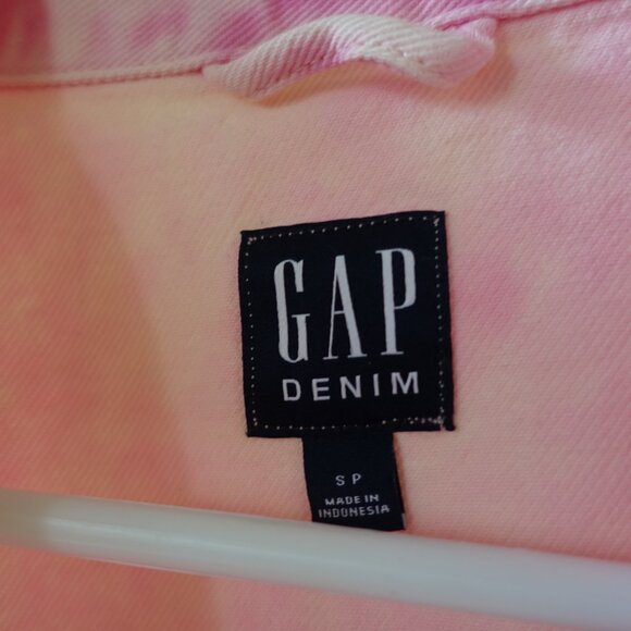 Gap pink denim jean jacket S Small SM - Picture 7 of 14